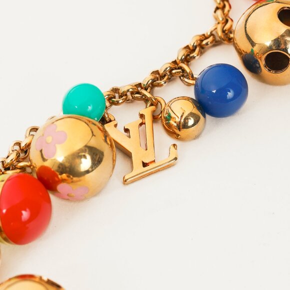 Louis Vuitton Grelot Gold-Tone Spherical-Charm Key Chain - Picture 4 of 6